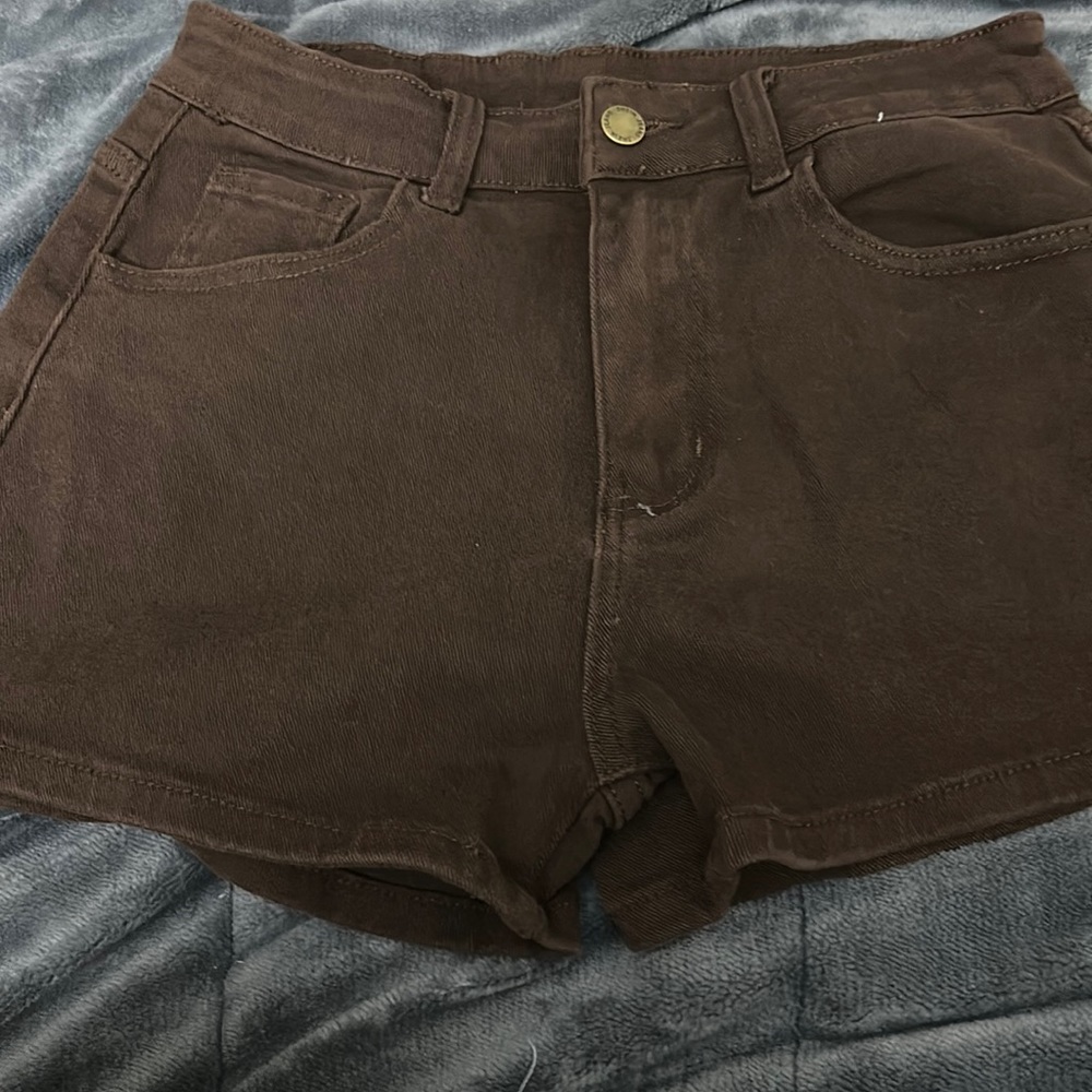 Brown Sweety Jean Shorts